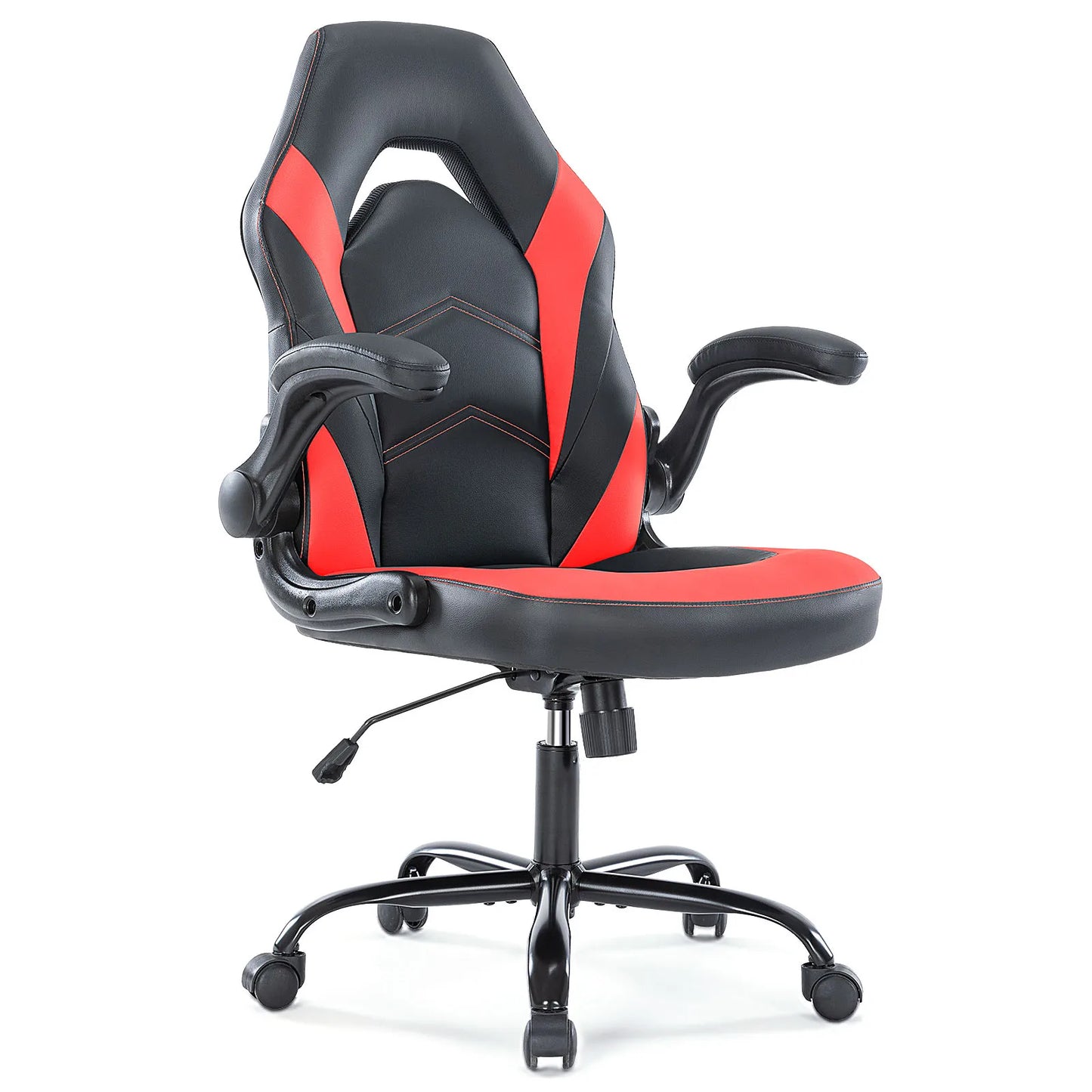 JHK Ergonomic PU Leather Gaming Chair with Flip-Up Armrests