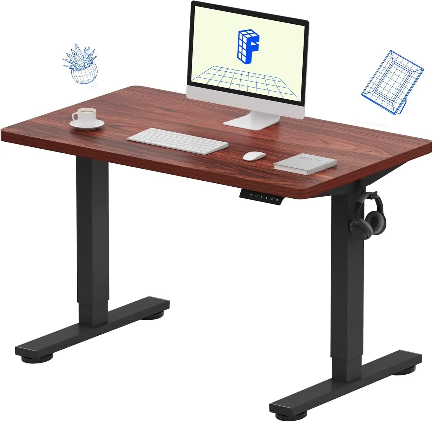 EN1 Adjustable Electric Standing Desk - 48"x24"