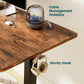 Electric Height Adjustable Standing Desk – 63" x 24", Brown