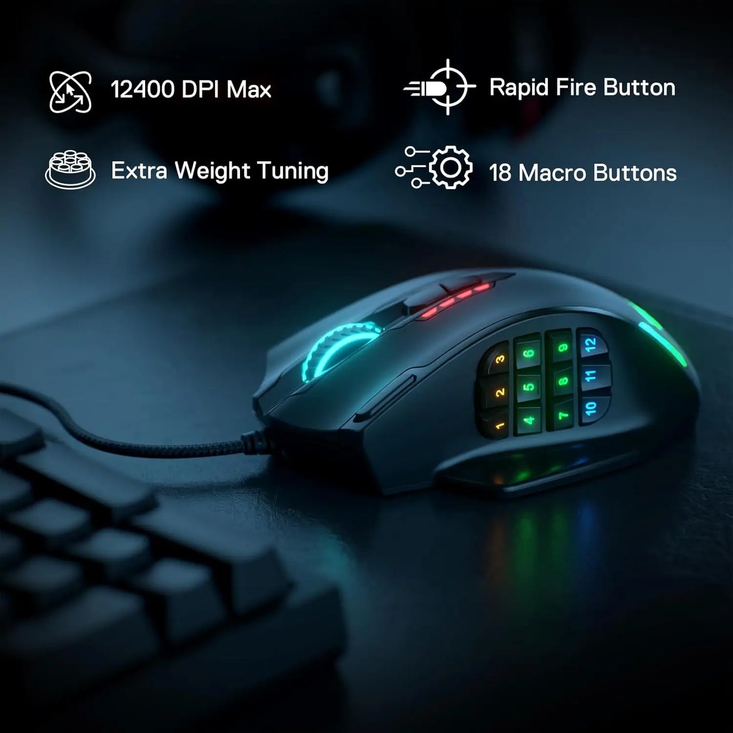 Redragon M908 Wired RGB Gaming Mouse