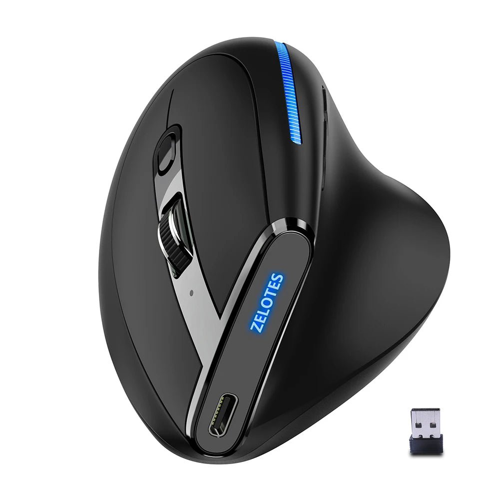 ZELOTES F-36A Vertical Ergonomic Wireless Mouse