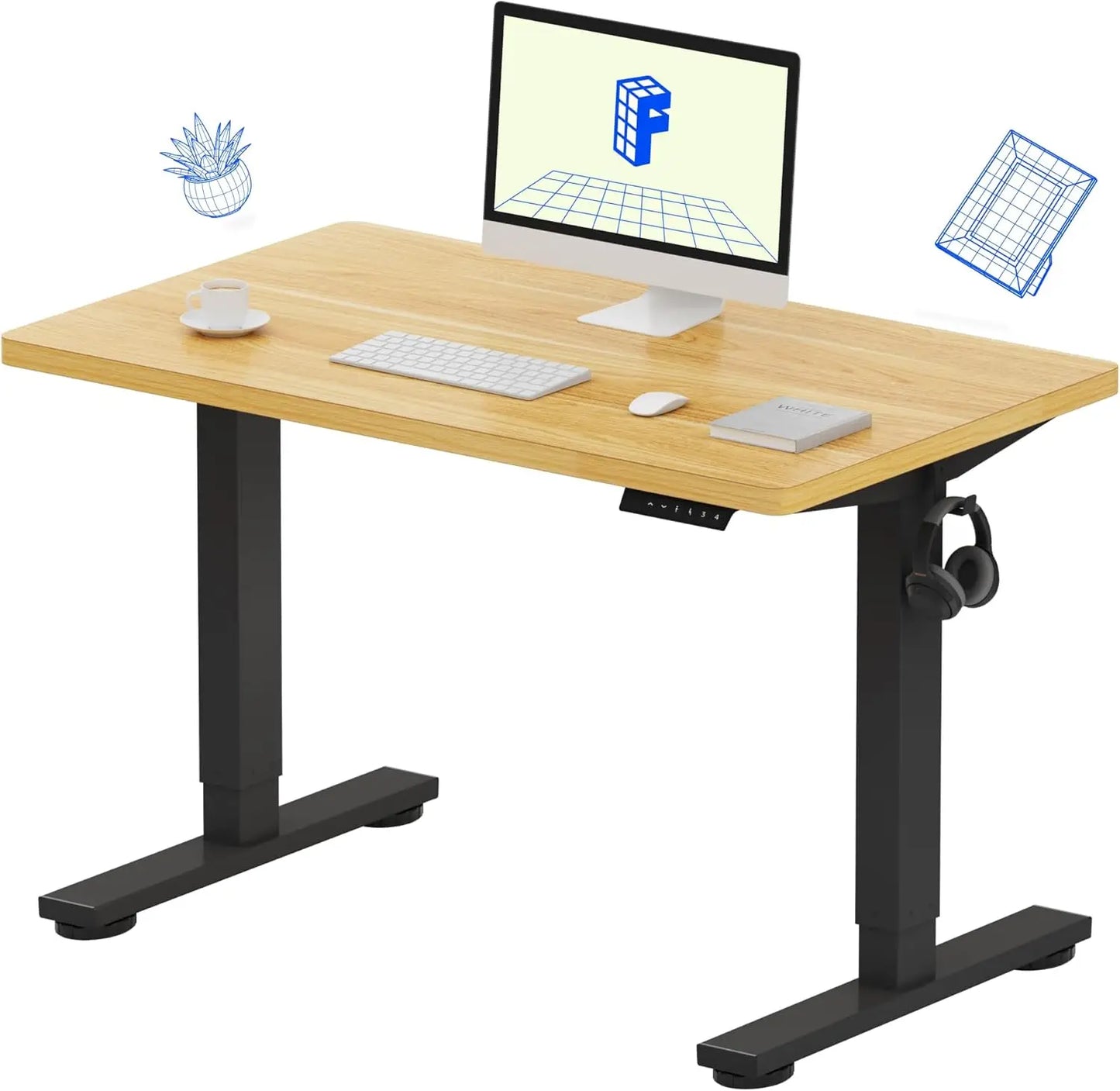 EN1 Adjustable Electric Standing Desk - 48"x24"
