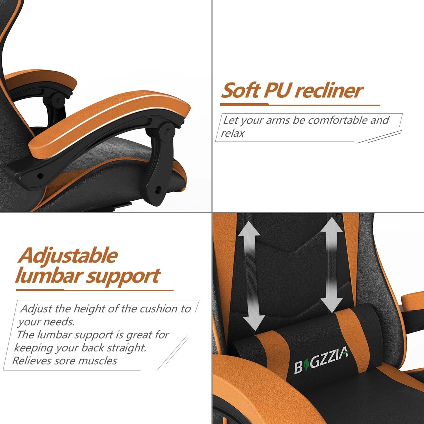Ergonomic PU Leather Gaming Office Chair
