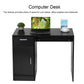 Compact Computer Desk with Drawer & Door – Black