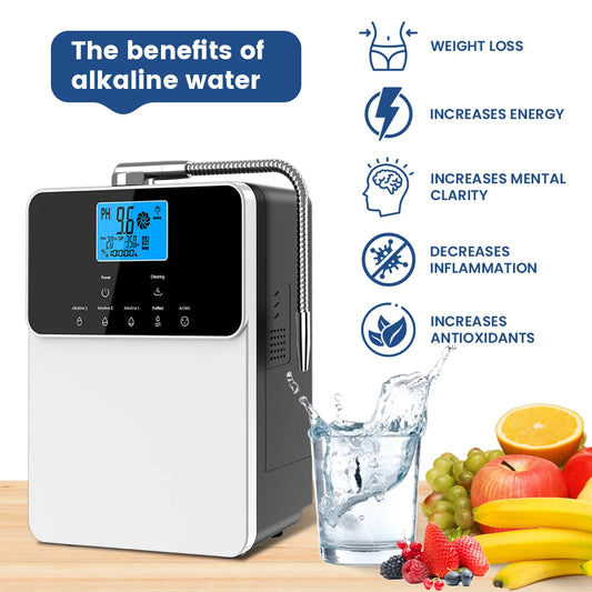 CAWOLO 11-Plate Alkaline Water Ionizer Machine (pH 4.5–10.5)