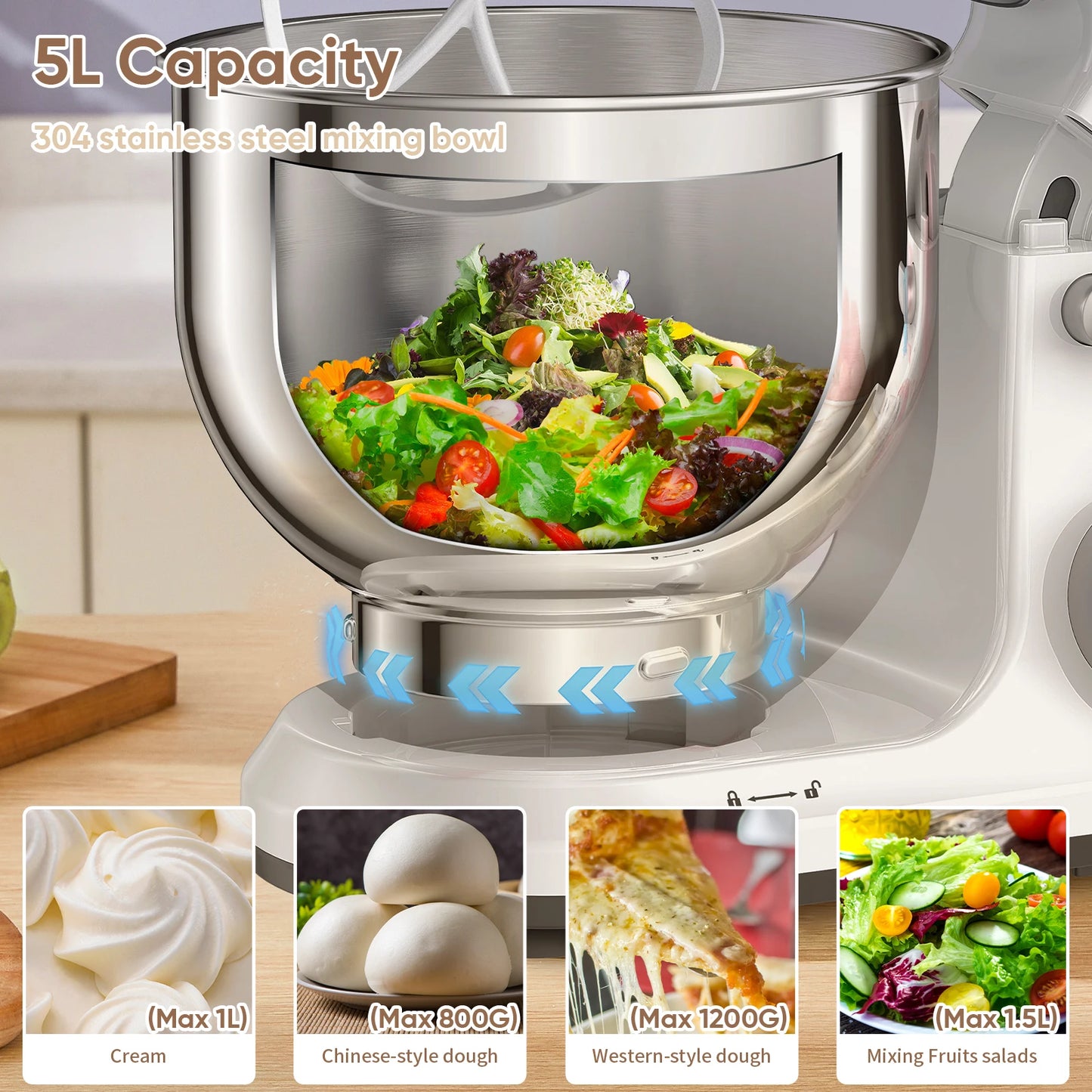 BioloMix Stand Mixer (1200W)