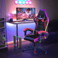 RGB LED Gaming Chair – Ergonomic Recliner with PU Leather & Headrest
