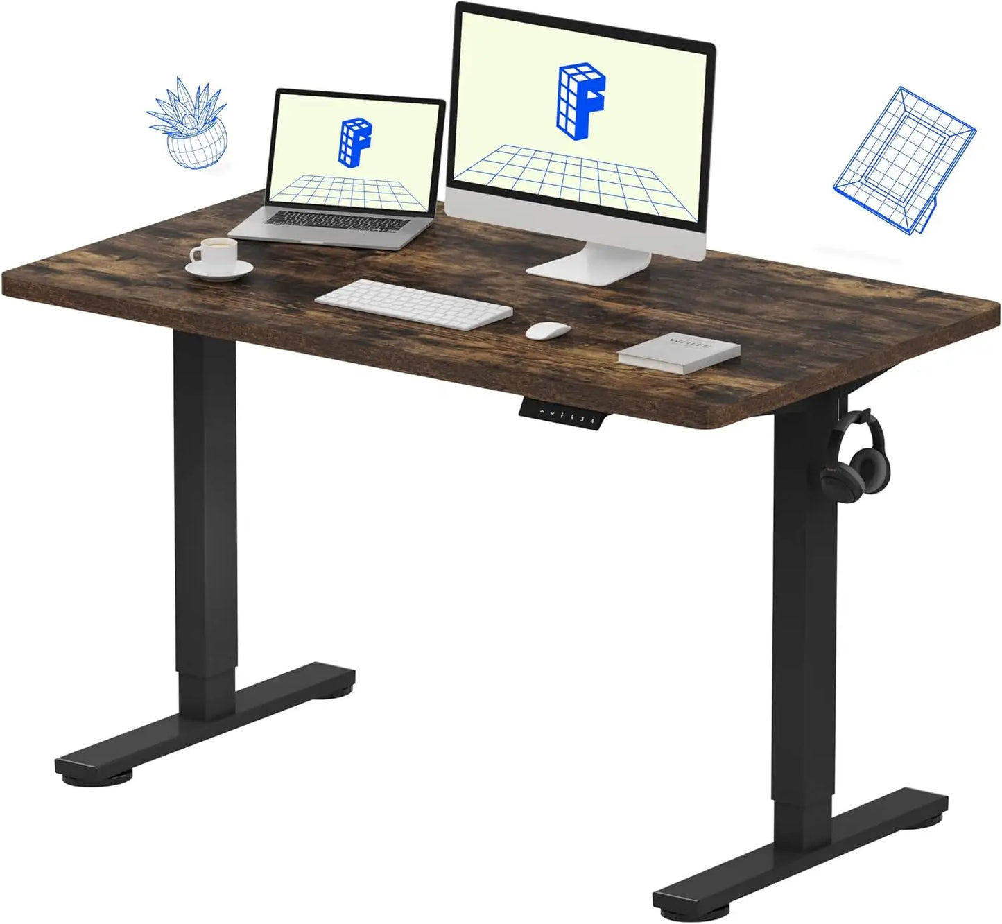 EN1 Adjustable Electric Standing Desk - 48"x24"