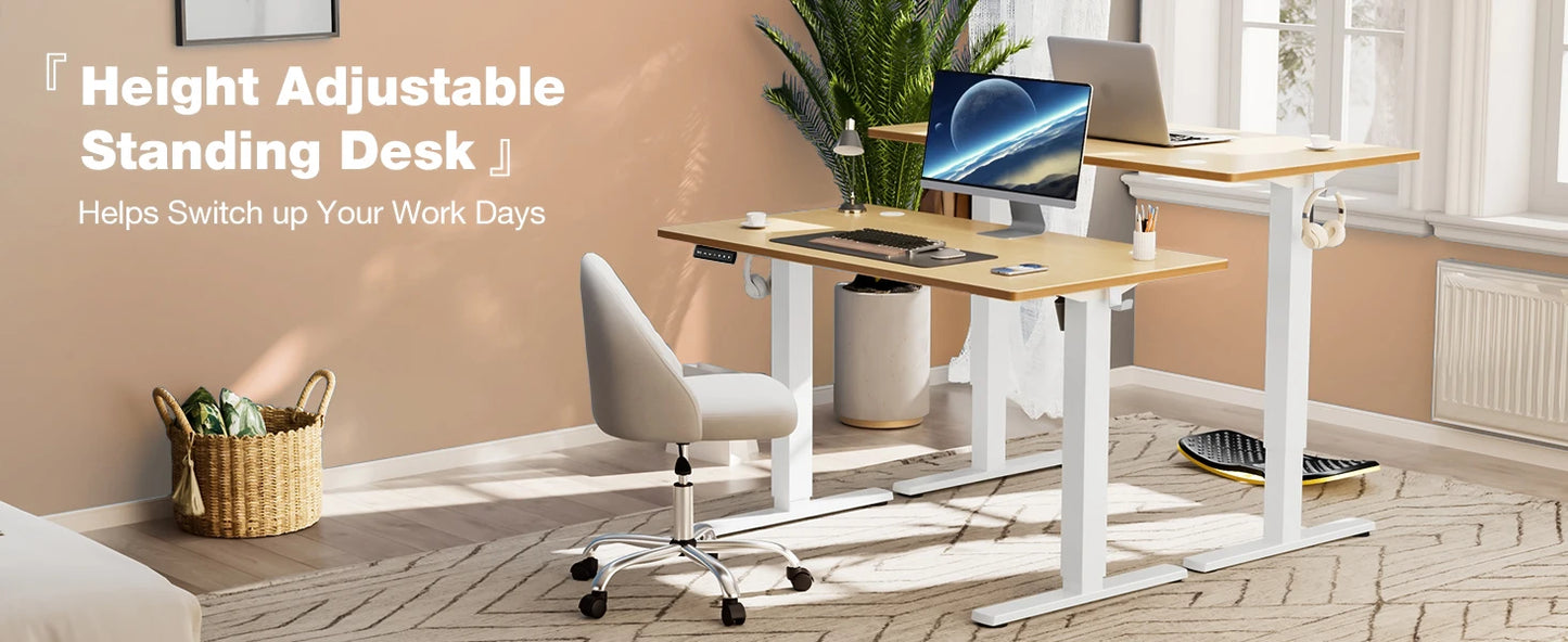 JHK Electric Height Adjustable Standing Desk - 40"x24"